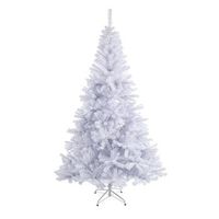 arbol de navidad 210 cm blanco pvc de alta calidad para decoracion interior - reutilizable y facil de montar