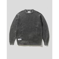 butter goods jersey sudadera bleach knit sweater black para hombre