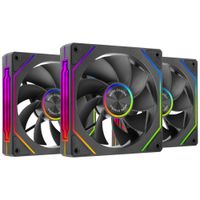 mars gaming mf-linkfinitykit2r kit 3x ventiladores modulares pwm 120mm con aspas invertidas iluminacion argb infinity mirror sistema modular linkfinity magnetico configuracion flexible 21 pack