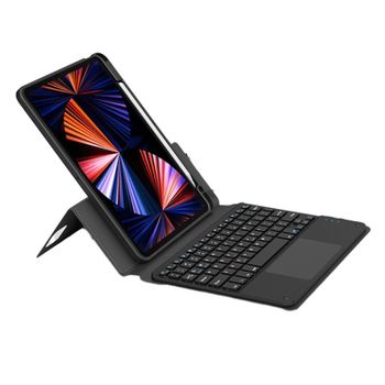 Royal Bailey Sx11c Funda Con Bluetooth Teclado Para Ipad Air 11(2024)/ipad Air 5 10.9(2022)/ipad Air 4 10.9(2020)/ipad Pro 11(2022/2021/2020/2018) Negro
