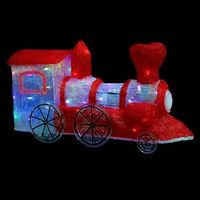 locomotora de exterior h36cm 90led color cambiante con transformador