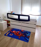 alfombra spiderman - infantil - 80x120 - base antideslizante