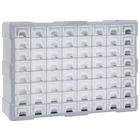 organizador multicajones con 64 cajones 52x16x375 cm vidaxl