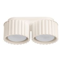 lampara de techo beige aluminio alt 12 cm