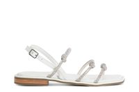 sandalias con cordones de pedreria white 36