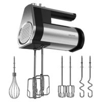 cecotec powertwist 500 full steel batidora de varillas con 3 accesorios 500w negro