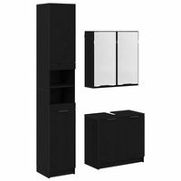 juego de muebles de bano 3 uds roble negro 645 x 335 x 59 cm vidaxl