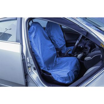 Pair Universal Nylon Seat Covers - Blue