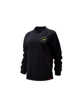 Sudadera New Balance Essentials Athletic Club Crew Black