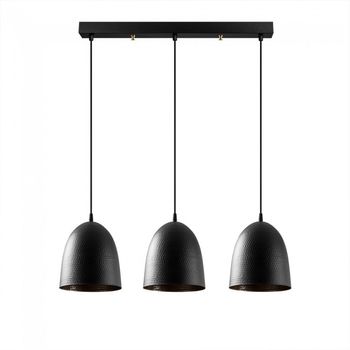 Regleta de techo asney 20 negro (3 luces)