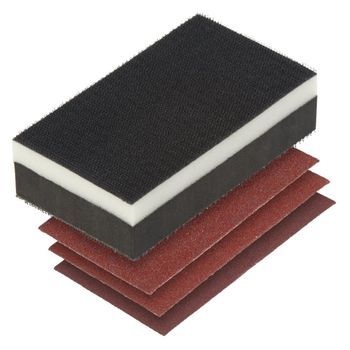 Set Lijado Manual 2 En 1, Bloque + 3 Lijas.