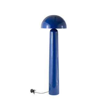 Lámpara de pie de metal azul oscuro