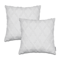 funda de cojin chino blanco 45x45 cm 2 piezas