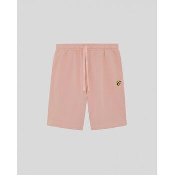 Lyle & Scott Short ML414VOGT PLAIN SWEATSHORT-Y120 PINK GRAPEFRUIT para hombre