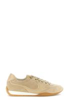 zapatillas de ante con insertos elasticos beige 38