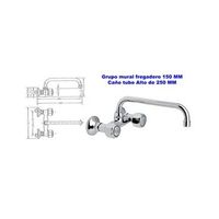 genebre grupo mural fregadero 15 cm cano tubo alto 25 cm 68193 114566