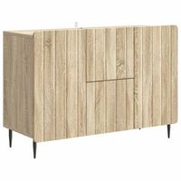 aparador roble sonoma 89 x 345 x 62 cm madera de ingenieria vidaxl