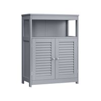 gabinete de madera para bano gris paloma