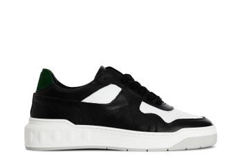 zapatillas deportivas de piel para hombre black/white