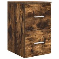 gabinete de bano intermedio roble ahumado 30 x 445 x 50 cm vidaxl