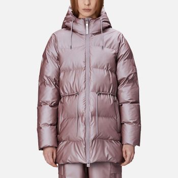 Rains Alta Long Coated Shell Puffer String W Jacket W3T4 - S