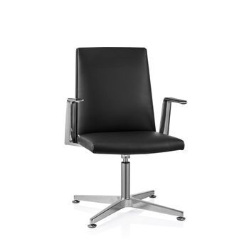 Silla De Conferencia / Silla Para Visitantes Ambassado V Epu Negra Hjh Office