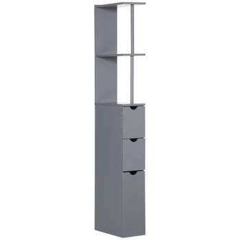 Columna de baño 15x33x136.8 cm gris