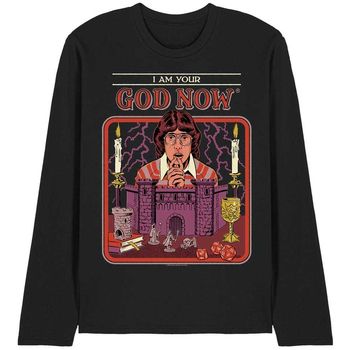 Steven Rhodes Camiseta manga larga I Am Your God Now para hombre