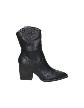 Botines De Tacón Buonarotti A2435 Negros Para Mujer 38