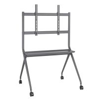 soporte ewent ew1542 para tv 50r-86r hasta 120kg altura ajustable ruedas 360