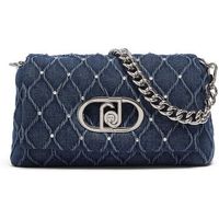liu jo bolso de mano bolso lapuffy tamano mediano en denim para mujer