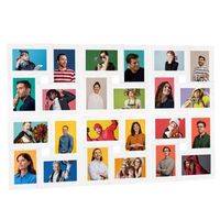 marco de fotos collage para foto de 24x10x15 cm blanco mdf vidaxl