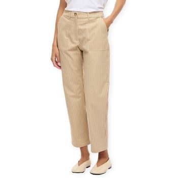 Vila Pantalón fluido Rekka Trousers - Birch/Travertine para mujer