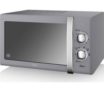 SWAN SM22130GRY Solo Microwave - Grey, Grey