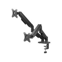 soporte savio um-04 para dos monitores montaje vesa inclinacion regulable escritorio