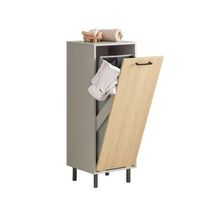 cesto para ropa sucia armario multifuncional de bano con 1 cest gris 315 x 30 x 86 cm bzr132-ng sobuy es