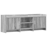 mueble de tv 130 x 33 x 47 cm sonoma gris madera de ingenieria vidaxl