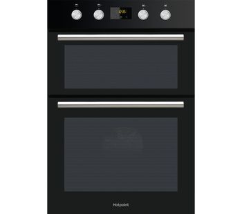 HOTPOINT DD2 844 C BL Electric Double Oven - Black, Black