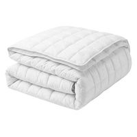 edredon blanco mezcla de poliester talla unica 155 x 220 cm abotonado acolchado korab