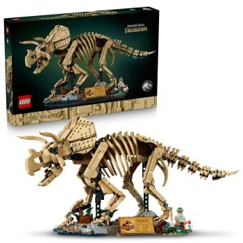 LEGO Jurassic World Fósiles de Dinosaurio: Triceratops, Juguete de construcción +18 años - 77985