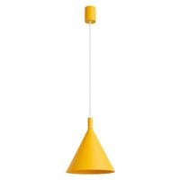 lampara colgantes amarillo acero alt 140 cm
