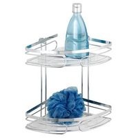 rinconera doble premium de acero inoxidable 2 niveles
