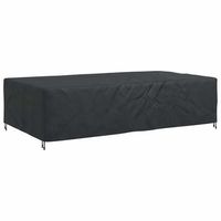 funda para muebles liso negro 305 x 190 x 85 cm 600d vidaxl