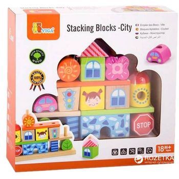 Blocks City Juguete De Madera De Viga