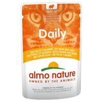 almo nature daily menu pouches 70g - saver pack chicken  salmon 24 x 70g