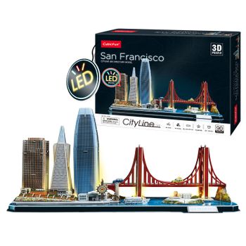 San Francisco Led | Puzzles 3d Para Niños Y Adultos | Maquetas Para Montar