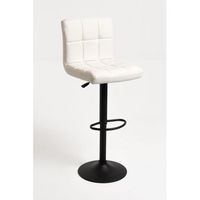 pack 6 taburetes casper black de polipiel 1054440 cm - blanco