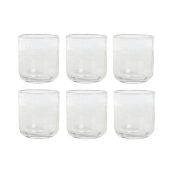 Vaso Set 6 Cristal 8,3x8,3x9,3 320ml Burbujas