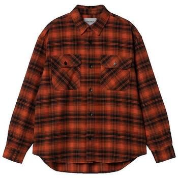 Carhartt Camisa manga larga Chemise Krenz en flanelle de coton para hombre