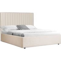 cama con arcon mia - 140 x 190 cm - beige